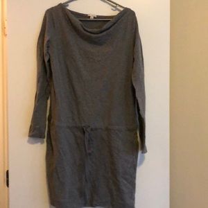 Grey sweater dress